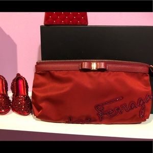 Authentic ferragamo wristlet